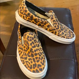 Vans Cheetah Print Slip-Ons